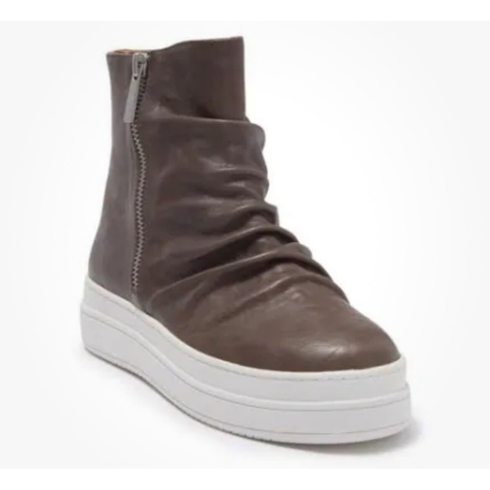 NEW J/Slides Womens‎ 7 Leather Ankle Boots Sneakers Comfort Shoes Platform $189